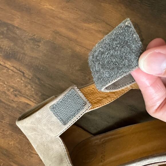 COCLICO Ollie Sandals Taupe Nubuck Leather Ankle Strap - Picture 8 of 14